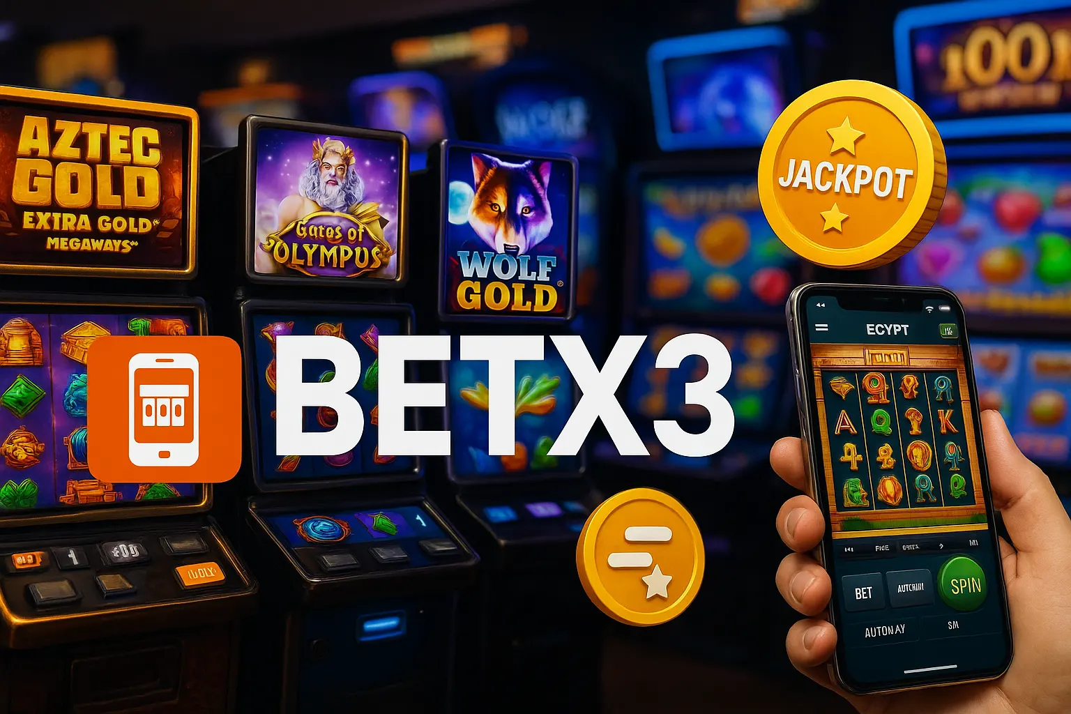 Explore o mundo das slot machines no BETX3 Casino